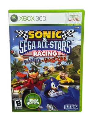 Sonic & Sega All-Stars Racing w/Banjo-Kazooie (Microsoft Xbox 360, 2010) CIB