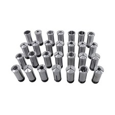 28 Pcs Metric 5C Collet Set w/ Storage Rack - Precision 1-28mm Range