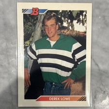 Bowman Derek Lowe Seattle Mariners Rookie Baseball Card 1992 #98. rookie card picture
