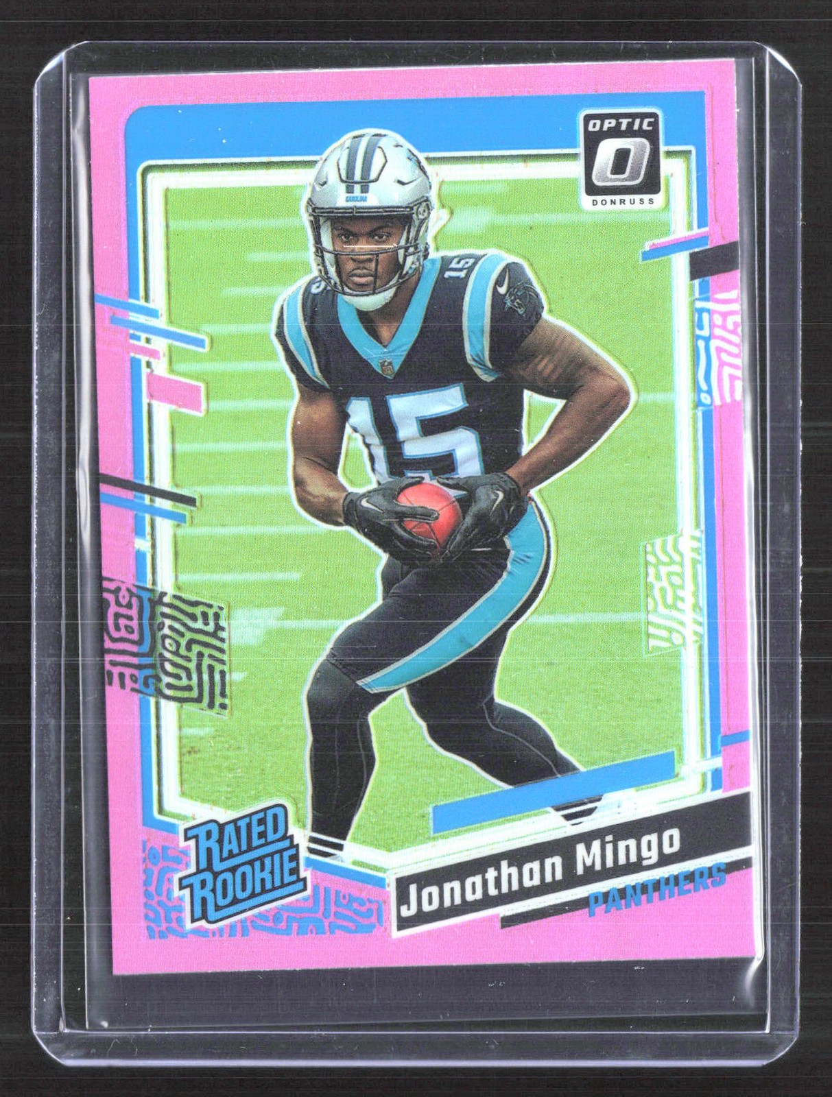 2023 Donruss Optic #215 Jonathan Mingo Rated Rookie Pink BW08