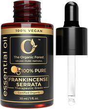Organic Frankincense Essential Oil for Skin Care 100% Pure & Natural Oil Vegan