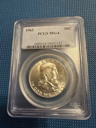 1963 Franklin Half Dollar 50c PCGS MS64