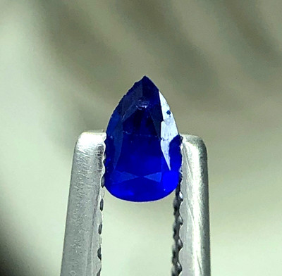 0.13 Crts Extremely Rare Royal Blue Hauyne Clean Gemstone from Badakshan