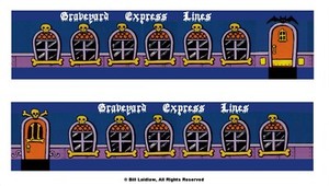 Graveyard Express Lines, Z scale 40' printed cardstock sides