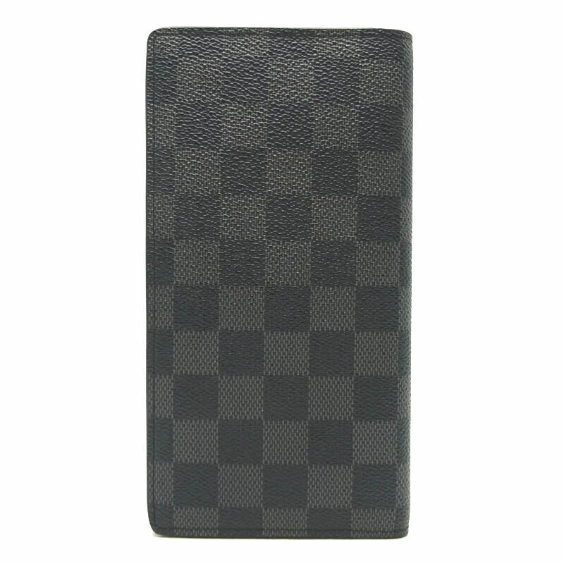 Louis Vuitton Black Damier Graphite Long Card Holder Wallet Insert