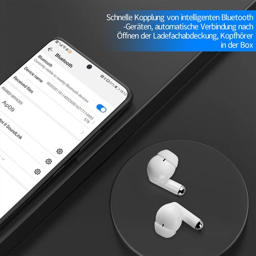 Słuchawki douszne Bluetooth 5.0 Bezprzewodowe słuchawki douszne TWS Słuchawki sportowe z mikrofonem - Zdjęcie 10 z 14