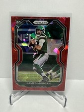 2020 Prizm James Morgan Red Cracked Ice Prizm Rookie #356 Jets