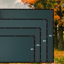 3' 4' 5' 6' 8' Tall Fence Windscreen Privacy Screen Shade Cover Mesh Garden