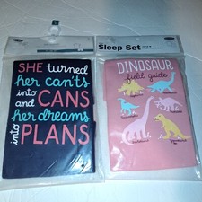 Lot of 2 NWT Old Navy Toddler Size 12-18 Months 2 Piece SUMMER Pajama Set DINO