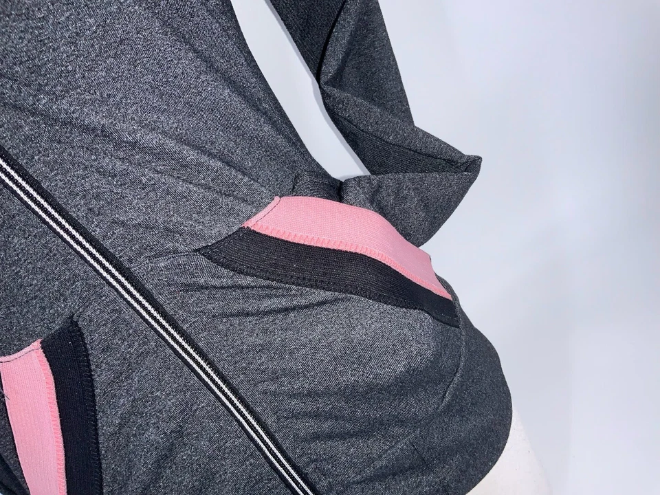 Chaqueta de Correr Prana Yoga S Mujer Gris Nylon Poli Agujeros para Pulgar YGI F2-410 Foto 4 de 4