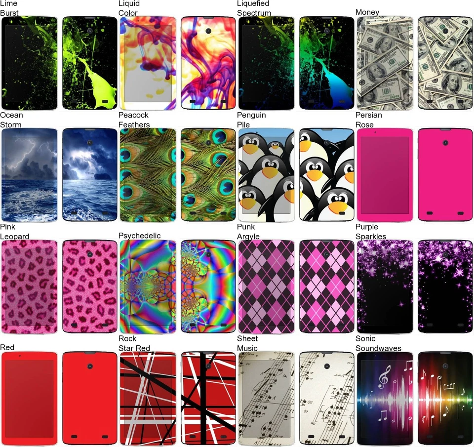 Choose Any 1 Vinyl Decal/Skin for LG G Pad Android Tablet- Free US Shipping! - Image 3 of 4