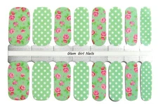 April Showers Bring May Flowers Nail Polish Strips / Nail Wraps / Nail Stickers