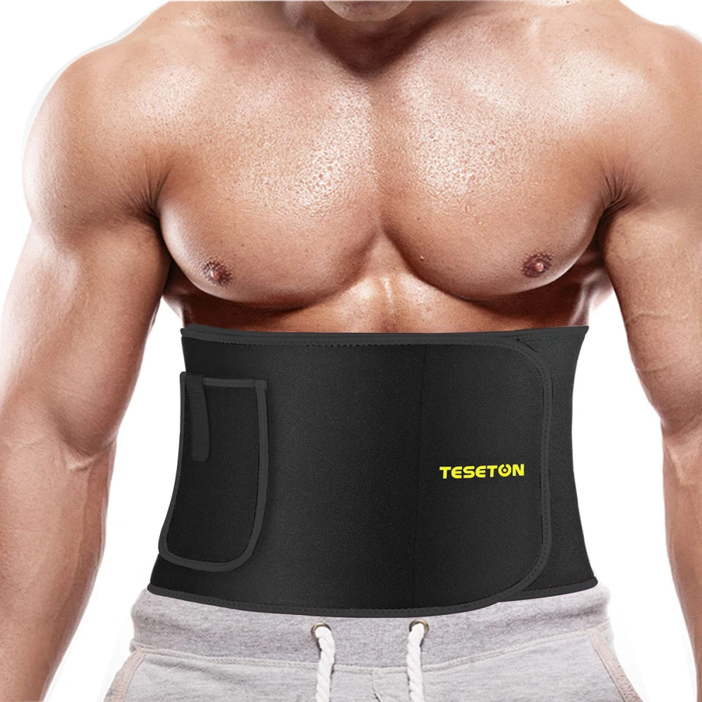 Waist Trimmer for Men & Women, Trainer Belt Easy to X-Large, Black