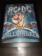 AC/DC Cover You In Oil Rare Original Radio Promo Ad Framed! #2