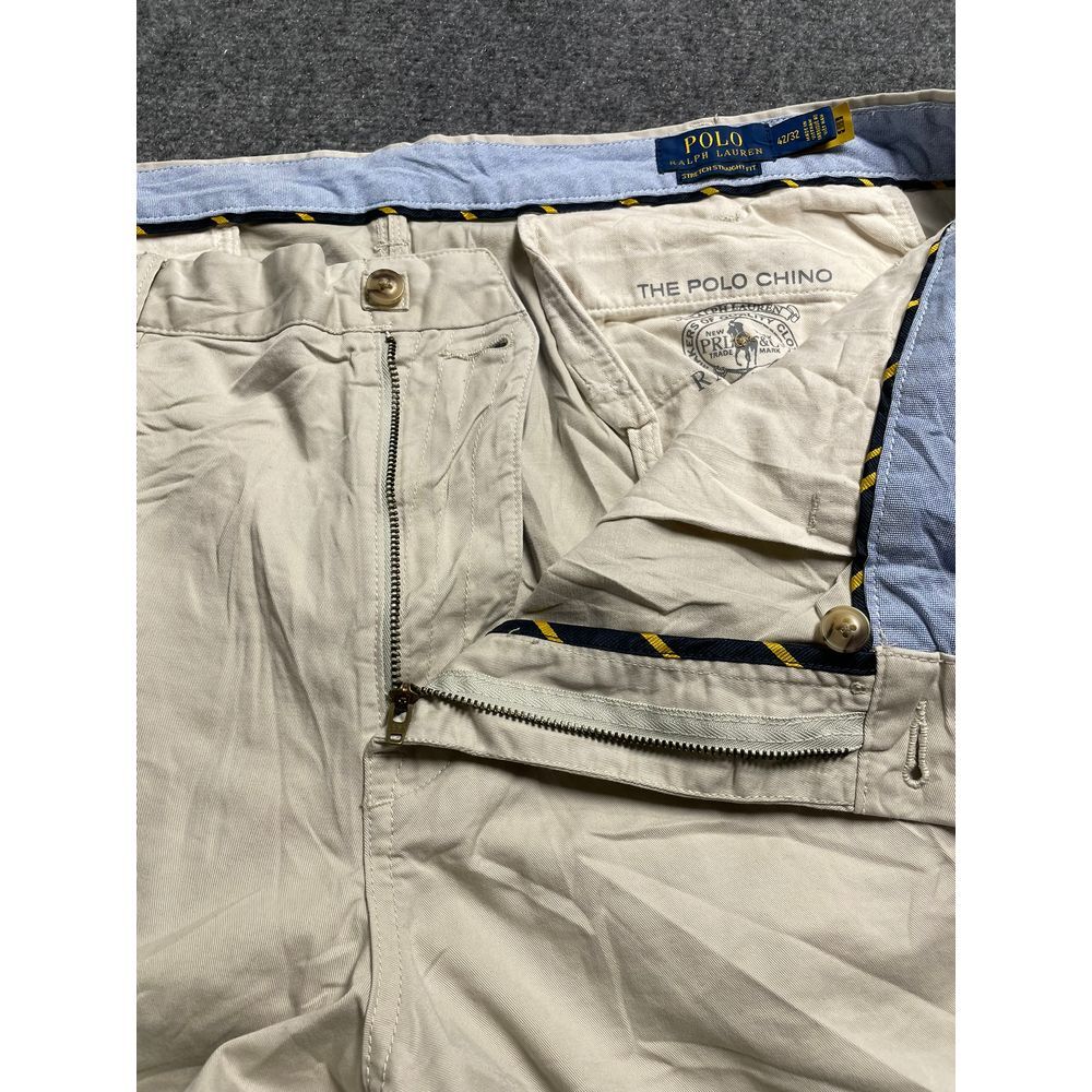 Ralph Lauren Polo Cream Beige Men's Chino Pants Straight Fit