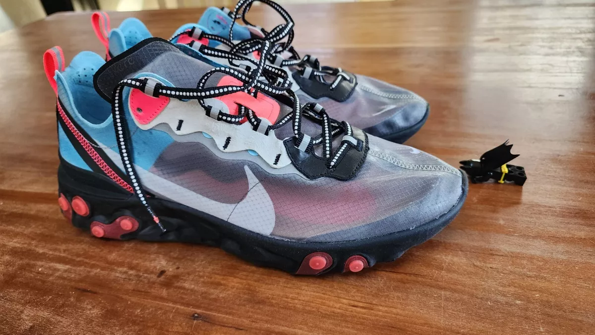 Tom Audreath al revés absorción Nike React Element 87 Solar Red Black Blue AQ1090-006 Mens Size 11.5 | eBay