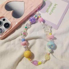 cute fun color beads charm for mobil phone, bags, wallets, pencil case, keys