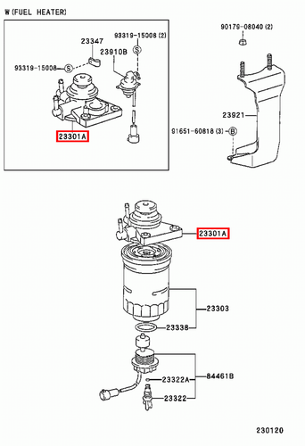 Genuine LandCruiser 80 Series HDJ 1HD T 4.2 Diesel Fuel Filter Primer Pump Cap - Picture 5 of 6