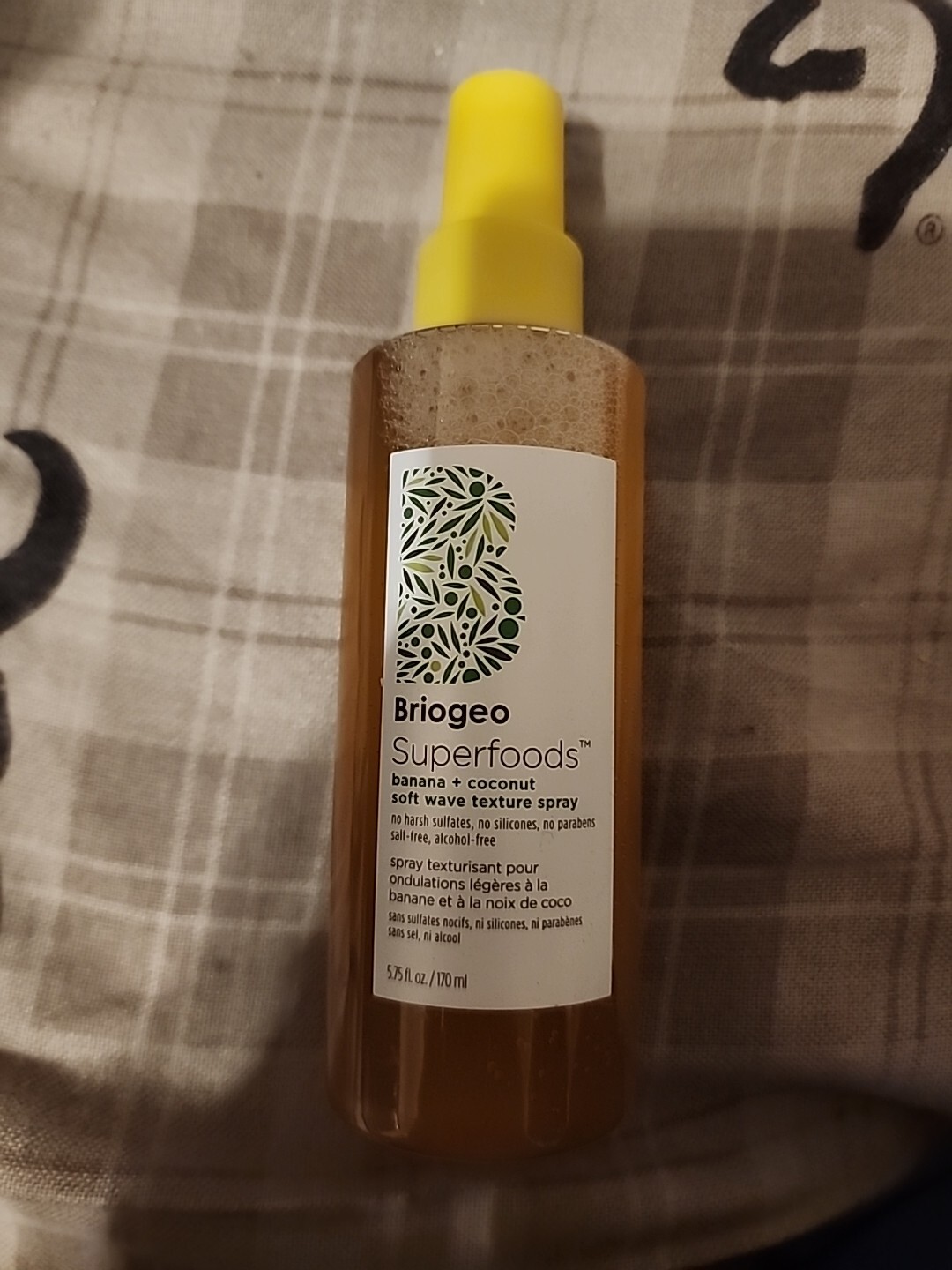 Briogeo Superfoods Banana + Coconut Soft Wave Texture Spray 5.75 Oz New