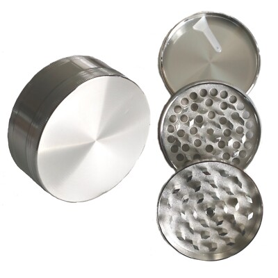 Professional Grade 3'' Herb Grinder-3 pc- magnetic lid- fine screen- sharp teeth