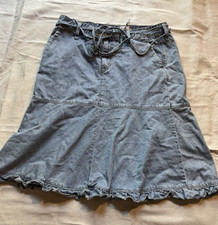Vintage Levi Strauss Blue Denim Jean Skirt Size 14