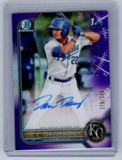 2022 Bowman - Dayton Dooney Chrome Prospect Autographs #CPA-DDO purple /250