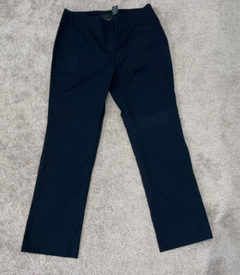 New York And Company Stretch Dress Pants Womens Black Sz 4