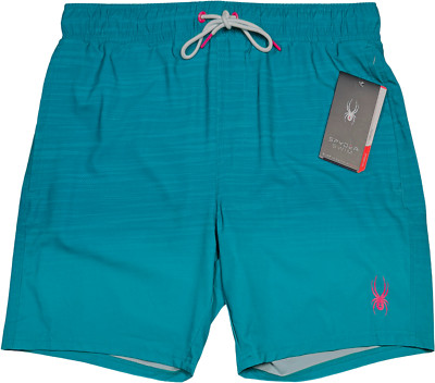 Spyder Volley Swimsuit / Swim Trunks - NWT Mens XL Teal / Hot Pink - #46961-E8