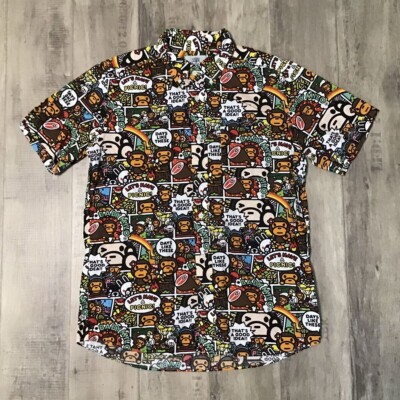 BAPE Comic Milo & Lisa shirt A Bathing Ape Size M