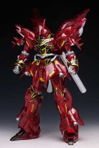 HGUC 1/144 Sinanju Red Comet Sparkle Ver. P-bandai Japan - Afbeelding 3 van 4