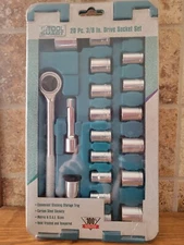 Tool Smart Drive Socket Set 20 piece, 3/8"
