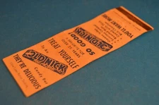 OLD NICK CANDY BAR  MATCHCOVER   "Treat Yourself"   matchbook match book cover