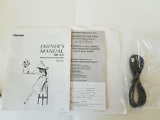 Toshiba M-63 Video Cassette Recorder Owner
