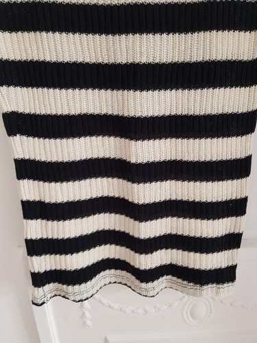 Zara Monochrome Knit Midi Skirt, Size M UK 10 New Knit - Picture 4 of 10