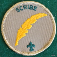 BOY SCOUT YOUTH POSITION PATCH - SCRIBE
