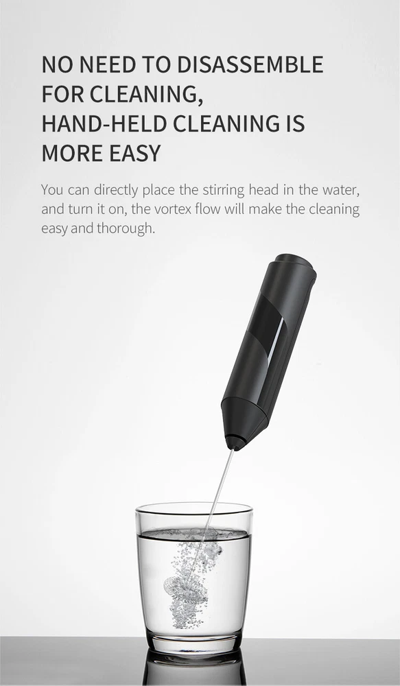 Milk Frother Whisk Electric Egg Beater Hand Coffee Shake Mixer Mini Kitchen Tool