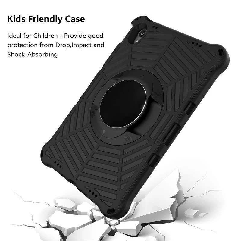 Funda 360 giratoria para Motorola Moto Tab G70 niños a prueba de golpes espuma EVA soporte cubierta Foto 4 de 4