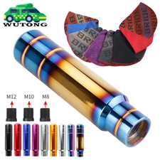 13CM JDM Aluminum Car Gear Shift Knob + Bride Hyper Fabric Shift Boot Cover
