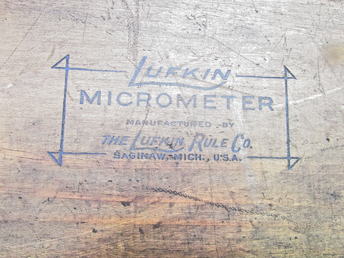 Lufkin #192-12 micrometer in original wood case - Picture 2 of 13