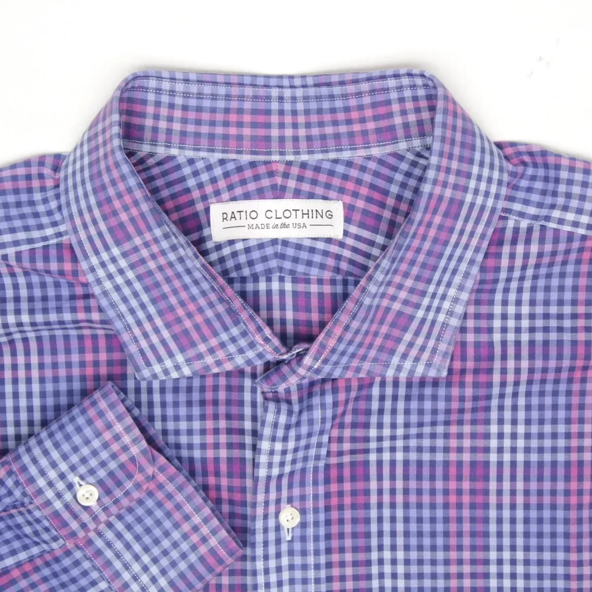 Mens purple sale check shirt