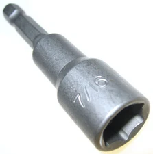 New 7/16" MAGNETIC NUT DRIVER w/ Quick Release Hex Shank * US SHIPPER *