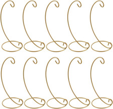 Ownmy Pack of 10 Ornament Display Stand Holder Iron Hanging Rack for Hanging Glo