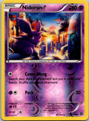 Nidoran M 43/114 XY Steam Siege Reverse Holo