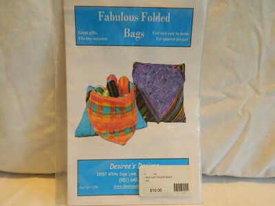 C-25 NWOT UNOPENED DESIREE S DESIGNS  FABULOUS FOLDED BAGS  PATTERNS