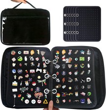 6 Pages Pin Books For Collectors, Enamel Pin Display Pages Pin Carrying Case,...