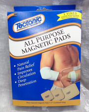 TECTONIC Magnets ALL PURPOSE MAGNETIC PADS 3-Asst Pads 2000 copyright NOS