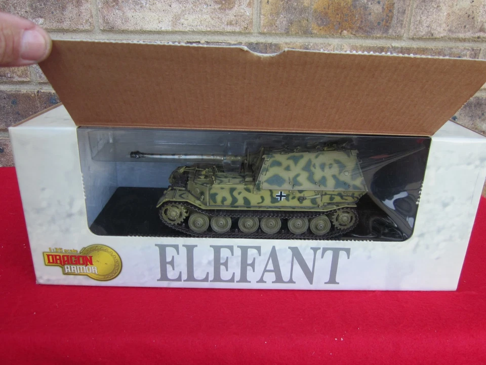 Dragon Armor 61004 ELEFANT TANK DIECAST SD.KFZ.184 1./S.PZ.ABT.653 1:35 COMO NUEVO Foto 2 de 4
