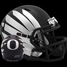 Oregon Ducks Black with Painted Wings Riddell Speed Mini Football Helmet
