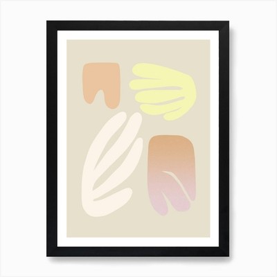 Blumen Matisse Formen 4 Kunstdruck gerahmt Wandbild Poster Leinwanddruck Bild