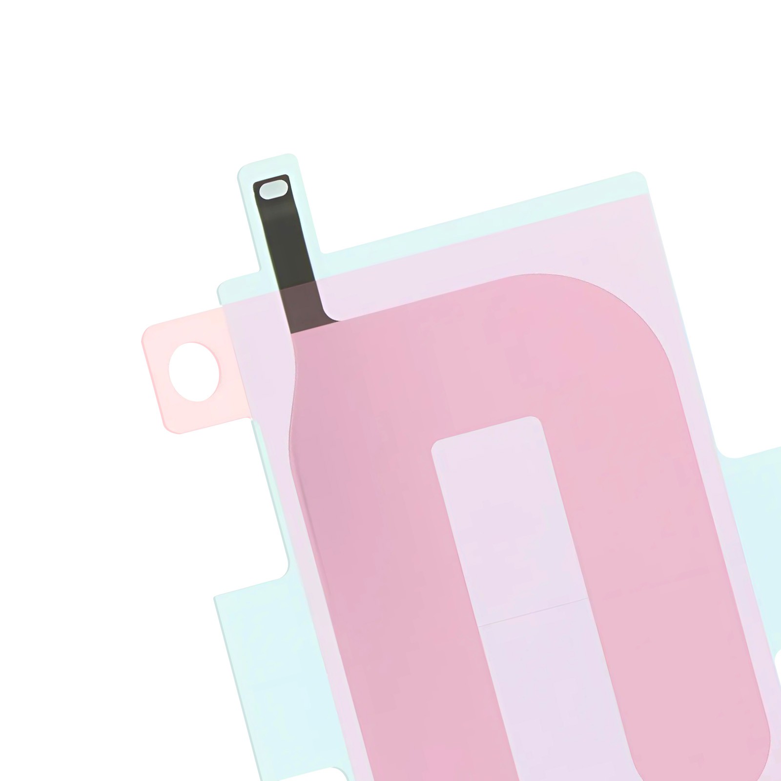 Languette adhésive double face pour batterie iPhone 16 Plus Clappio transparente - 4